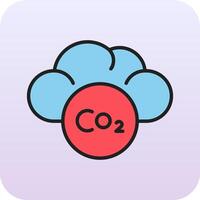 icono de vector de co2