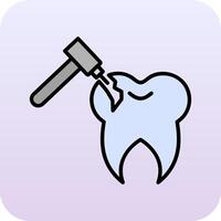 Tooth Drilling Vector Icon