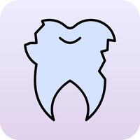 Broken Tooth Vector Icon