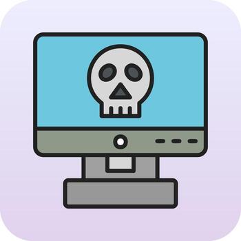Computer Hacking Vector Icon