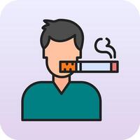 Man Smoking Vector Icon