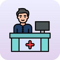 Receptionist Vector Icon