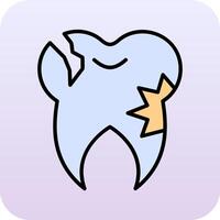 Caries Tooth Vector Icon