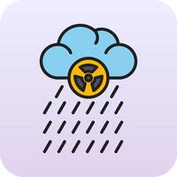 icono de vector de lluvia ácida