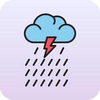 icono de vector de lluvia