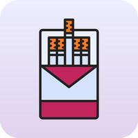 Cigarette pack Vector Icon