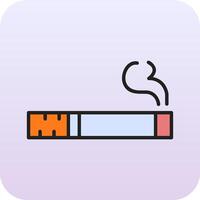 icono de vector de cigarrillo