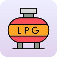 licuado petróleo gas vector icono