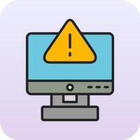 icono de vector de error