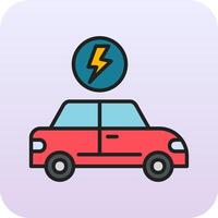 Electric Car Vector Icon