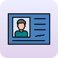 Identification Card Vector Icon