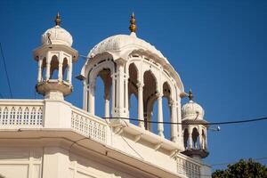 ver de detalles de arquitectura dentro dorado templo - harmandir sahib en amritsar, Punjab, India, famoso indio sij punto de referencia, dorado templo, el principal santuario de sijs en amritsar, India foto