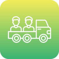 icono de vector de camioneta