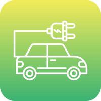 Electric Car Vector Icon