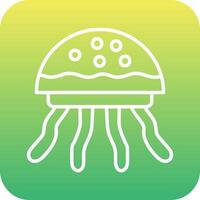 icono de vector de medusas