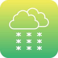 Snowfall Vector Icon