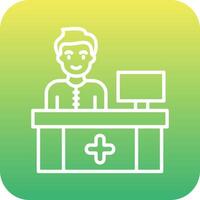 Receptionist Vector Icon