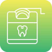 dental seda floja vector icono