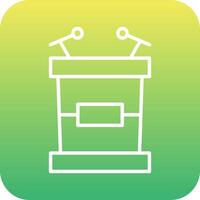 Tribune Vector Icon