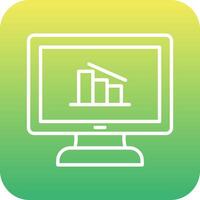 Online Data Analytics Vector Icon