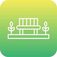 Park Bench Vector Icon