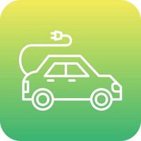 Electric Car Vector Icon