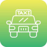 icono de vector de taxi