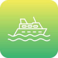 icono de vector de crucero