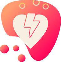 icono de vector de corazón roto