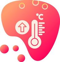 icono de vector de alta temperatura