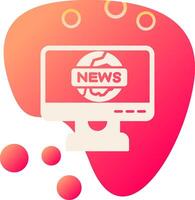 News Report Vector Icon