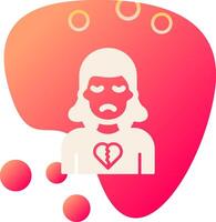 Broken Heart Vector Icon