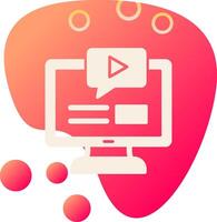 Online Course Vector Icon