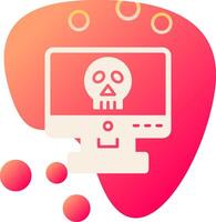 icono de vector de piratería informática