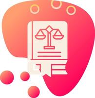 Law Book Vector Icon