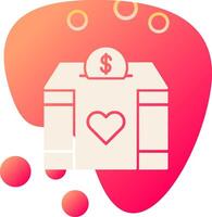 Charity Box Vector Icon