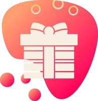 icono de vector de caja de regalo