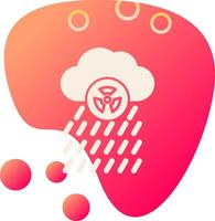 icono de vector de lluvia ácida