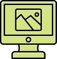 Computer Gallery Vector Icon