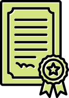 Certificate Vector Icon