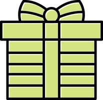 icono de vector de caja de regalo