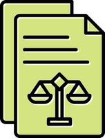 Legal Document Vector Icon