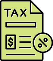 Tax Paperwork Vector Icon