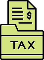 Tax Folder Vector Icon