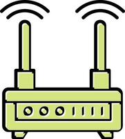 icono de vector de enrutador wifi