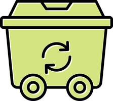 icono de vector de reciclaje