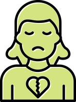 Broken Heart Vector Icon