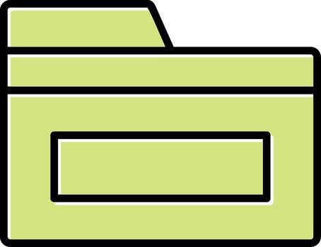 icono de vector de carpeta