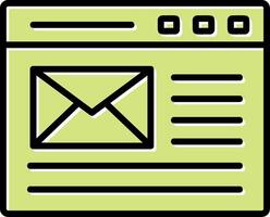 icono de vector de correo electrónico