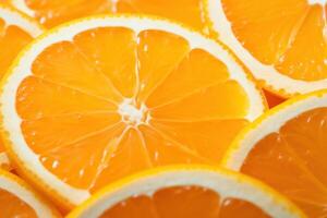 AI generated Refreshing Orange slices. Generate ai photo